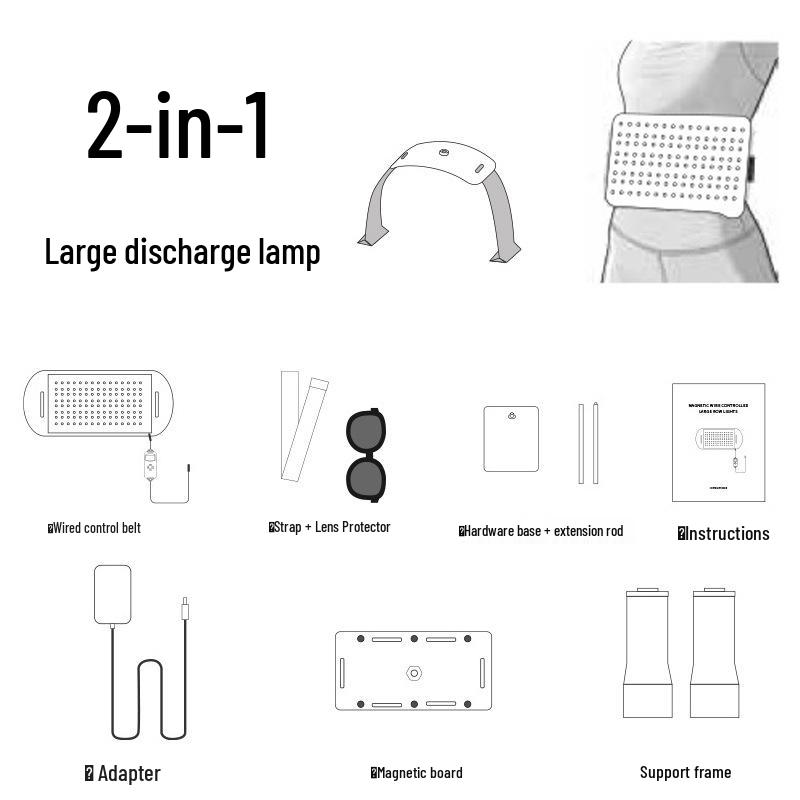 

Светодиодное устройство для терапии красным светом: Силиконовая панель с инфракрасным и спектрометром - Включает подставку EU Standard
