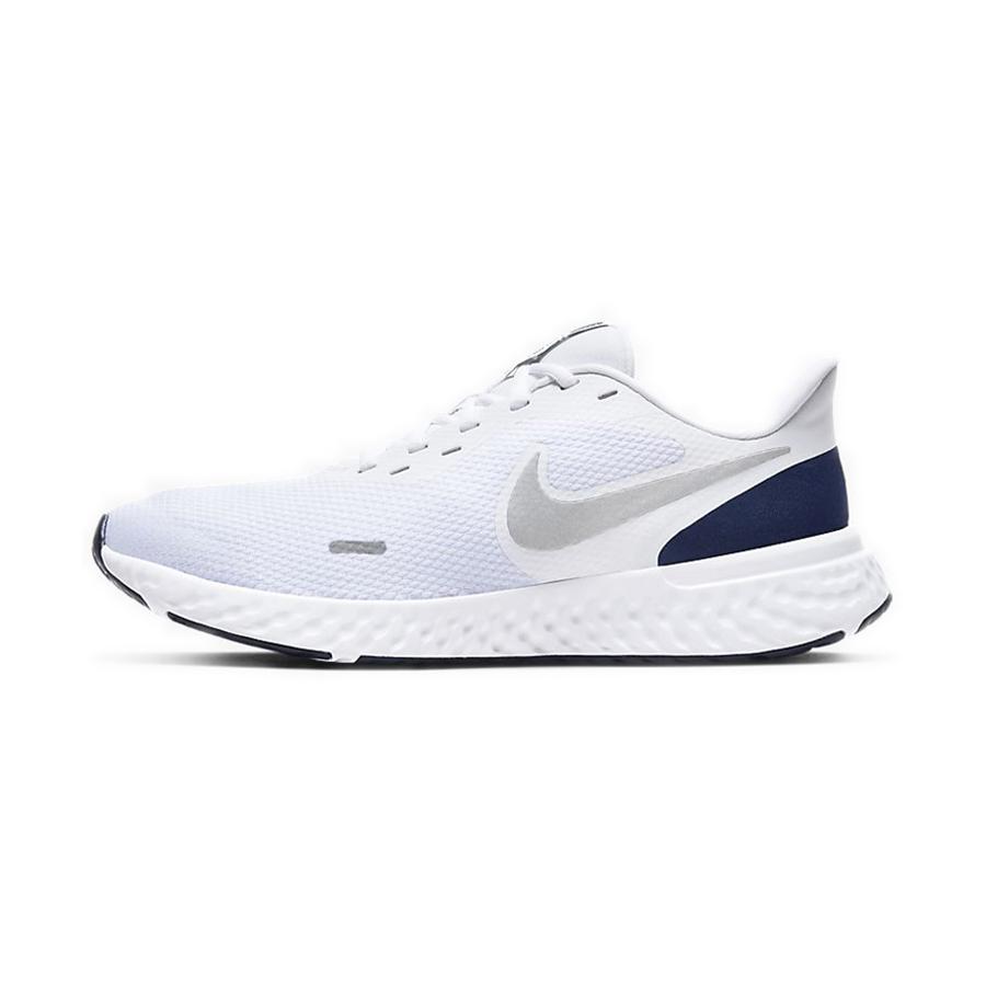 Nike Revolution 5 White Midnight Navy Running Shoes BQ3204-102