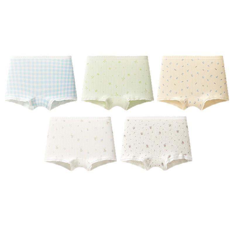 Children's Pure Cotton Boxer Briefs for Girls and Boys