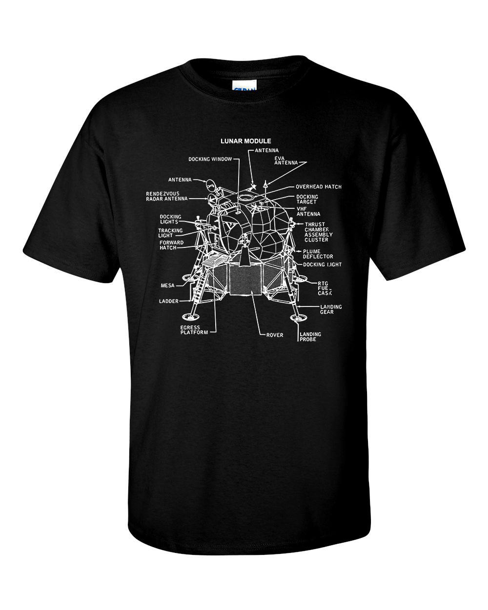 Eagle Lunar Lander T-shirt Landing Module Apollo Moon Mission NASA Shirt M