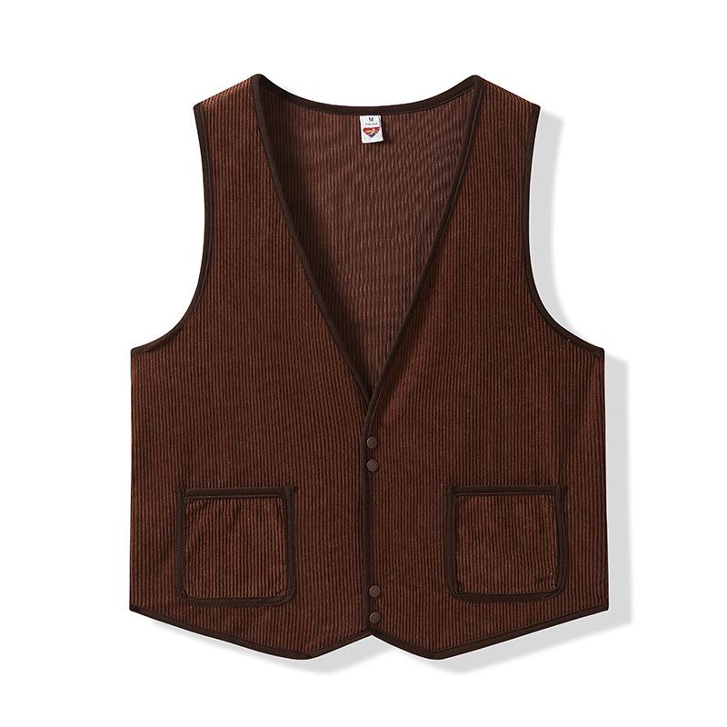 Women's Early Spring Small Undershirt Korean Version of The V-neck Versatile Shoulders Loose Corduroy Undershirt Undershirt Female