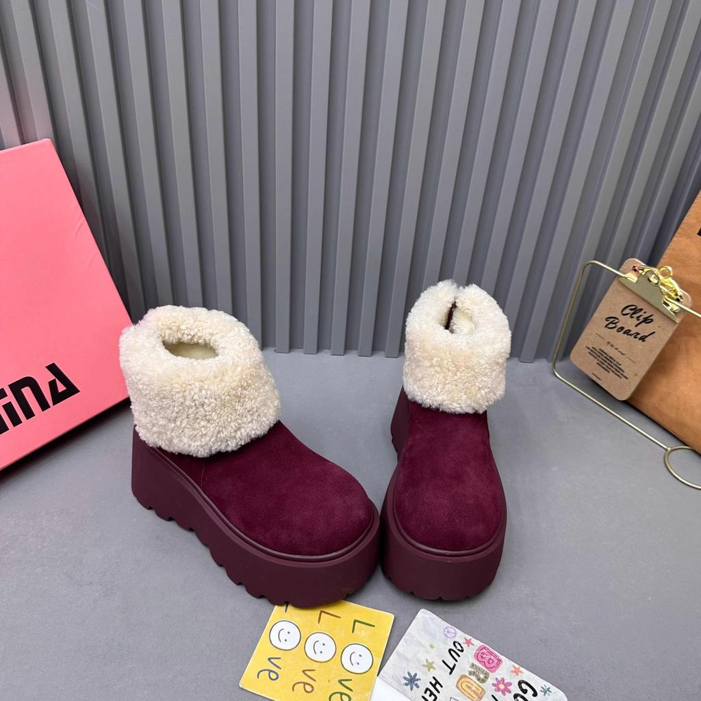 Schneestiefel mit dicker Sohle für Damen 2024 neue Winter-Kurzstiefel gefüttert und verdickt Nordöstliche Schneeschuhe Baumwollstiefel Baumwollschuhe Damenschuhe