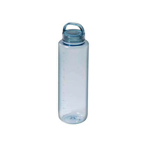 CB Japan Tritan Water Bottle with Marking, Dishwasher Safe, Blue, 1000ml, Easy Opening/Closing with 180-Degree Rotation, Integrated Gasket, BPA-Free,