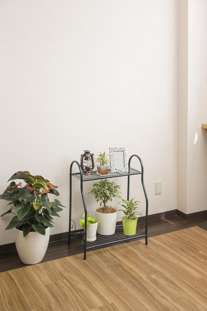 Takasho NPM-FS05 Two-Tier Flower Stand, 31.5x56.5x70cm