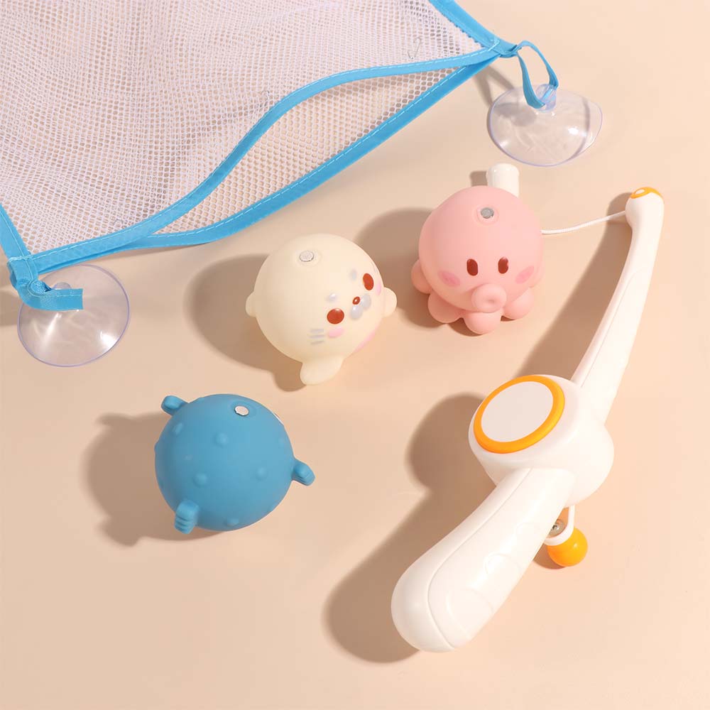 Magnetic Children's Fishing Toy Sea lion Fishing Water Toy Bathroom Fishing Toy Birthday Present