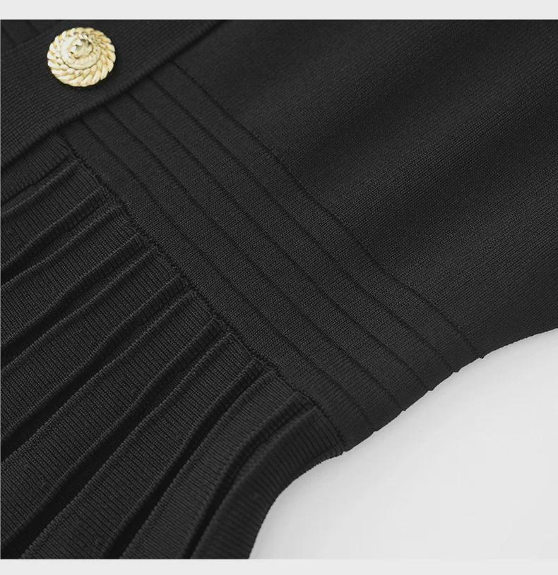 Xiao Xiang Celebrity Knitted Pleated Skirt Dress for Petite Women - Slim Fit, Versatile Short Bottoming Skirt