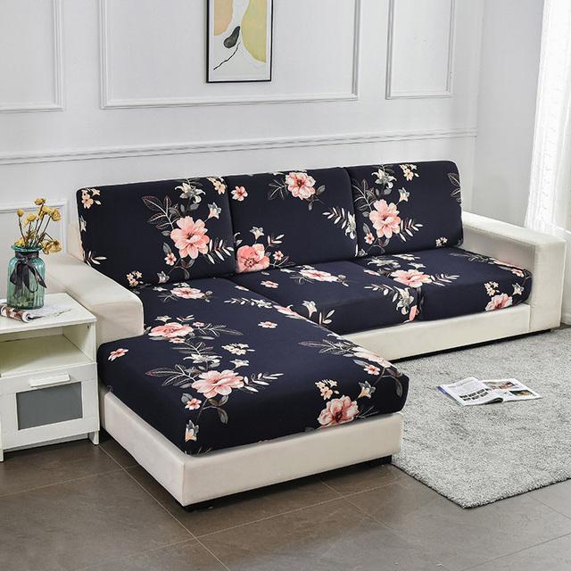 

Чохол для дивана з квітковим принтом. Еластичний чохол для дивана для вітальні. Домашні тварини. Дитячі меблі. Захист. Чохол на стілець. Знімний. 1pc Length 50-65cm