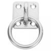 Stainless Steel Eye Plate with Hook for Heavy Duty Mounting Hooks Silver 6X4.8X4.1CM
