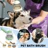 Pet Bath Brush For Dogs And Cats Shower Massage Brush, Stripping Comb And Lathering Tool Anti-frizz Grooming Brush For Baths