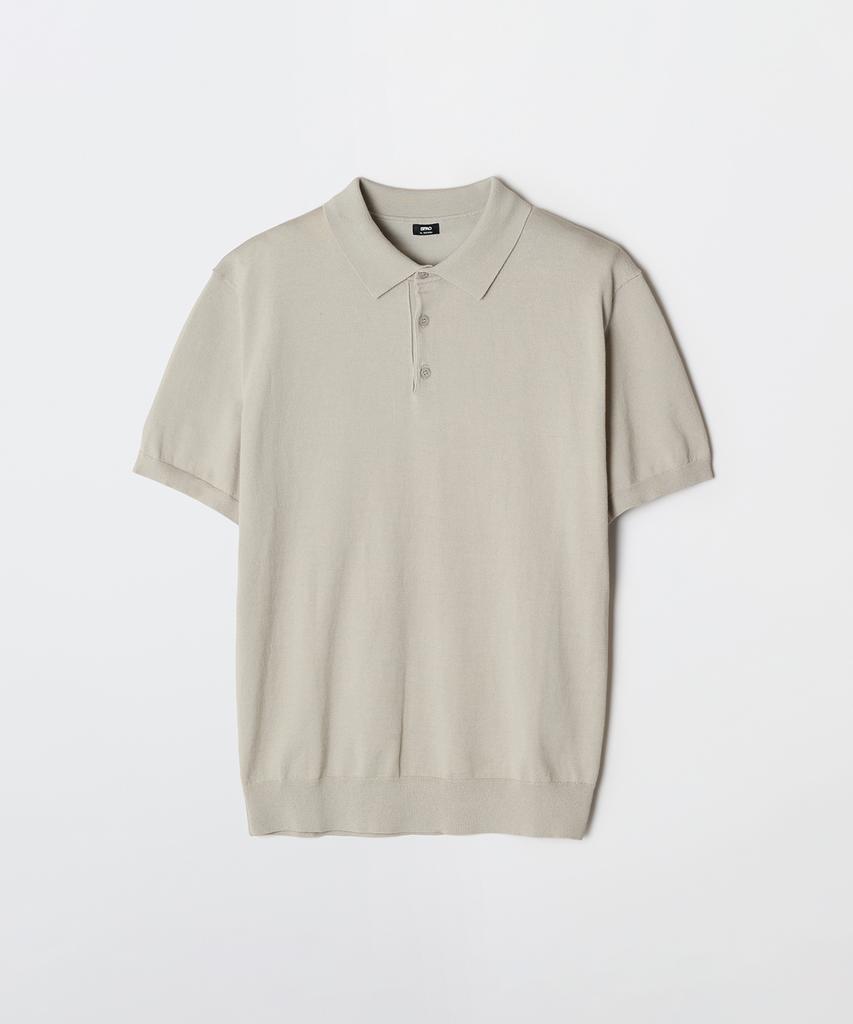 Seupao [Cotton Blend] Collared Neck Short Sleeve Knit_Spkwg25M01