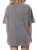 Fruits Lemon Cherry Prints Washed T Shirts Women Cotto