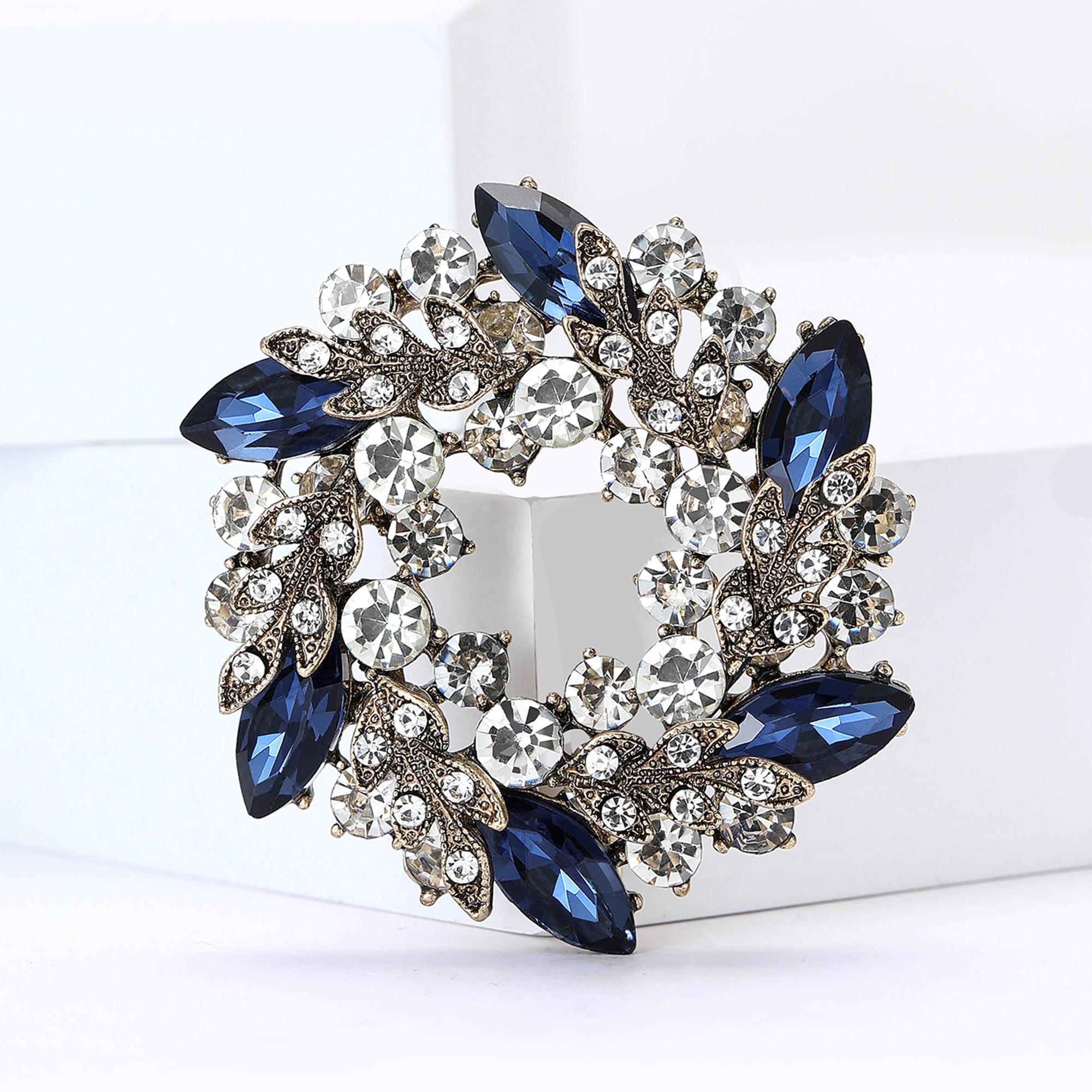 

Брошь-венок со стразами для женщин, унисекс, с драгоценными камнями, в виде колоса пшеницы, стеклянная, в виде растения, булавка для мероприятия, вечеринки, украшение для рюкзака, аксессуары для одежды