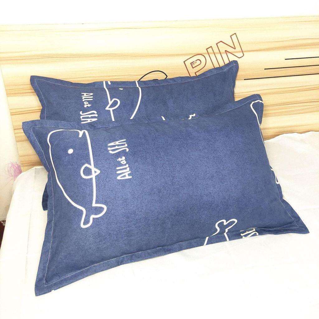 48X74Cm Printed Pillow Case Bed Pillowcases Standard Pillow Cover for Bedding Bedroom (No Filler)