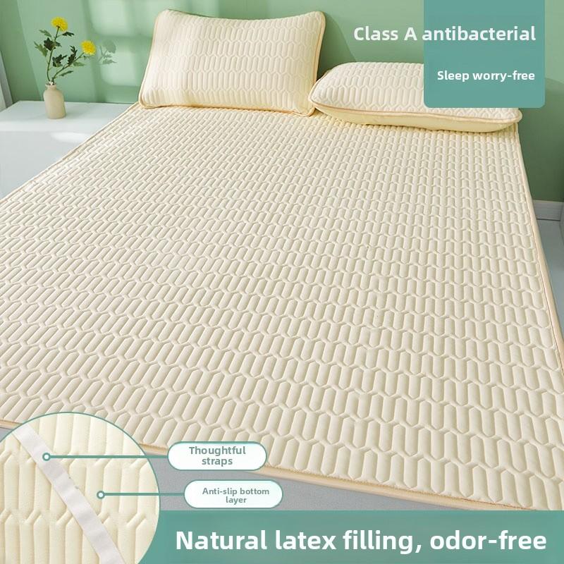 Summer Latex Cool Mat Ice Silk Bedding Single Student Dormitory Bed Sheet Cooling Sensation Mattress Cover Folding Style
