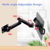 Wall Mount Tablet Cell Phone Stand Long Arm Stretchable Holder for 4-13 Inch Devices