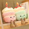 Creative Birthday Cake Doll Strawberry Cake Doll Simulation Fake Cake Music Sound Plush Toy Birthday Gift