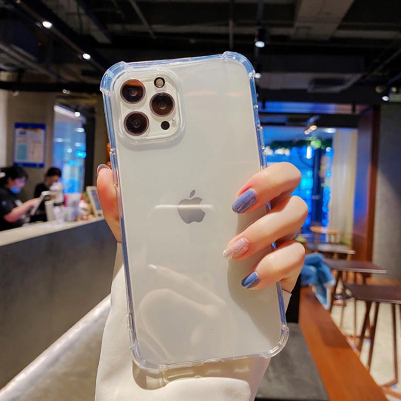 Luxury Fashion Shockproof Silicone Clear Phone Case For Apple iPhone 15 13 11 14 Pro Max 12 Mini XR XS 6 7 8 Plus SE Accessories