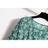 GMXIA Women's Fashion Spring Autumn Floral Print Long Sleeve O-Neck High Waist Casual Dresses