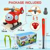 2 in 1 Outdoor Wassersprüh-Rasensprenger Baseball-Set für Kinder & Kleinkinder Hubschrauber Hydrant Wassersprüh-Spielzeug mit 2 Sprühköpfen