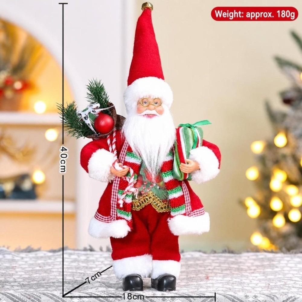 Standing Posture Christmas Santa Doll Santa Claus Ornament Christmas Home Decor