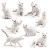 Cat Pvc Cartoon Sculpture With Realistic Form For Home Display Childrens Gift