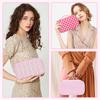 For Portable for Zipper PU Dual-layer Cosmetic Bag Makeup Pouch Brush Holder Multi-Functional for Organizer Travel