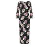 Elegantes französisches figurbetonendes florales Netz-Kleid mit Taillenschnürung