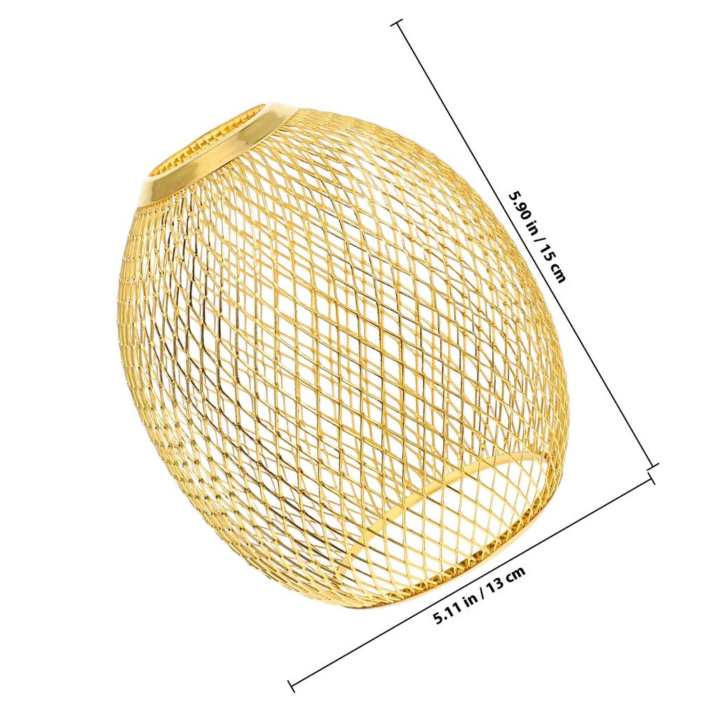 Unique Metal Lamp Shade Replacement Hollow Design Artistic Iron Wire Light Diffuser for Floor Table Lamps Contemporary Home