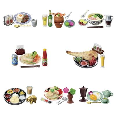 Petit Sample Series Asian Dining 1 Box H115 X W70 X D50mm Made of PVC Re-Ment Approx.