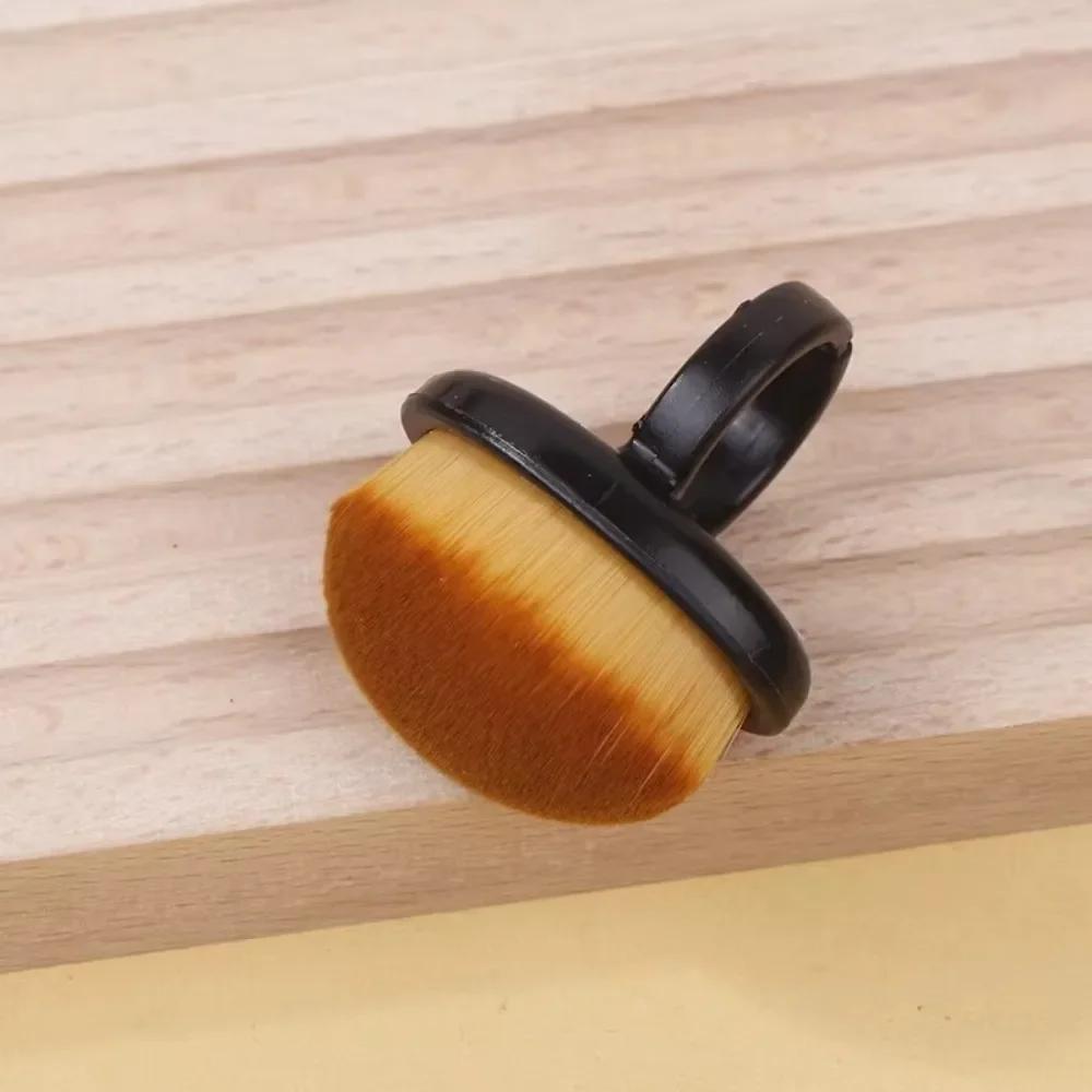 Oval Nails Art Dust Brush Manicure Tools Dust Cleaning Ring-shaped Brush Plastic Nails Art Dust Cleaning Brush