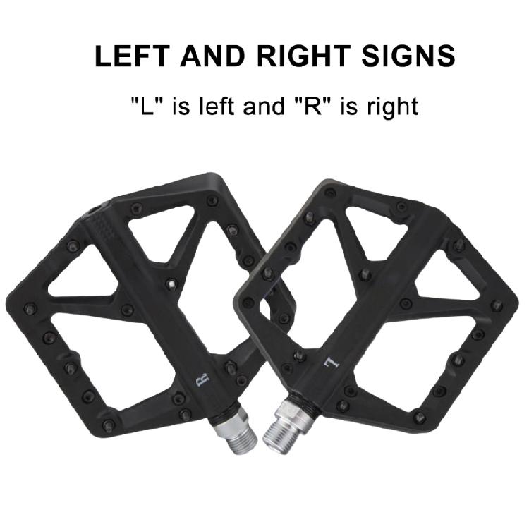 Mountain Bikes Pedals Light Weight Bicycles Pedals Nonslip Pedals Footboards Flat Platform Sealed Bearing 9/16In Thread