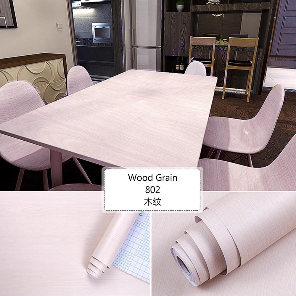 Thickened Wood Grain Self Adhesive Wallpaper Waterproof Wardrobe Tabletop Furniture Refurbished Adhesive Wallpapers 3D