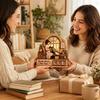 Motivational Reading Challenge Sign Book Read This Year Tracker, 3D Layered Wooden Window Handcrafted Room Accent Piece Girl Count Stand with