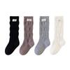 Kids Long Socks For Girls Spring Autumn New Cotton Children's Calf Socks Retro Solid Knee High Baby Child Girl Socks 1-12Years
