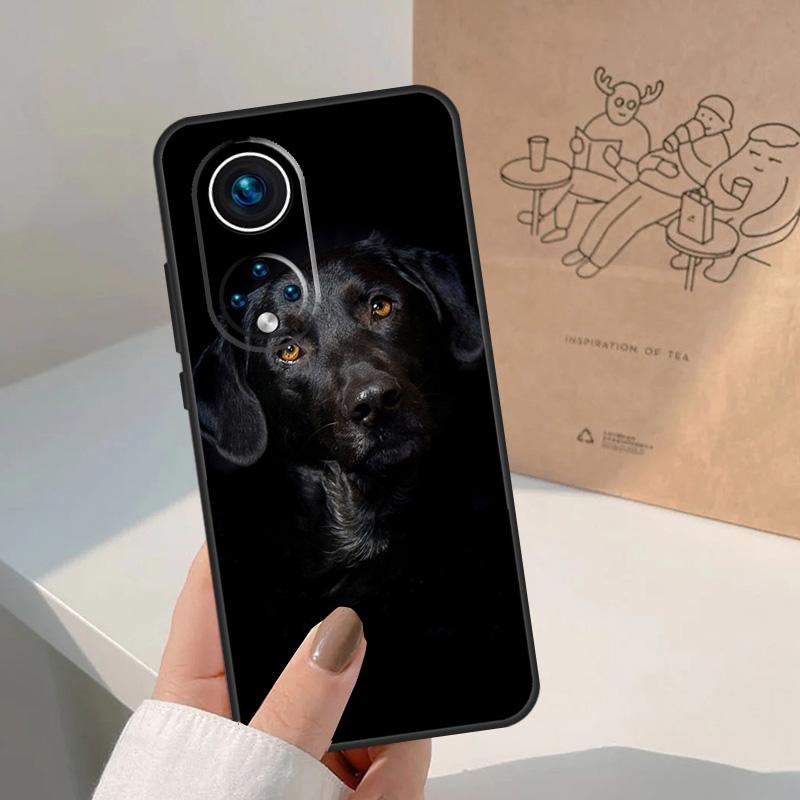 Black labrador retriever Animal Dog For Honor Magic 8 5 6 7 Pro Case For Honor 400 200 Lite 50 70 90 X8c X8b X9a X9b X9c X9d Win