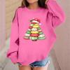 Children's Fashionable Casual Long-sleeved Loose Christmas Print Pullover Sweatshirt