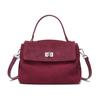 2026 NEW Autumn winter women's Natural Suede leather Crossbody Bag luxury designer Genuine Leather commuting messenger bag