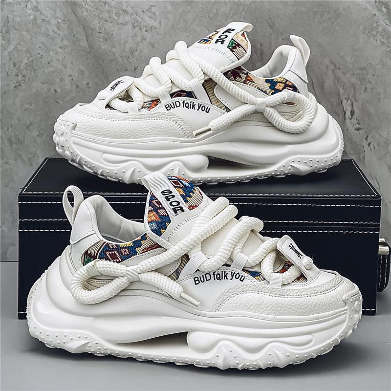 2025 New Men's Casual Sneakers Personalized Handsome Breathable Height Increasing Thick soled Running Shoes Zapatos para hombres