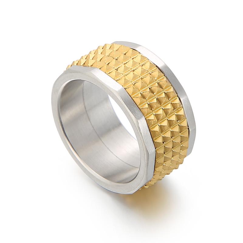 New Fashion 12mm Classic Metal Ring for Men 316L Stainless Steel Male Jewelry Thick Rock Finger Ring Personalized Accessories