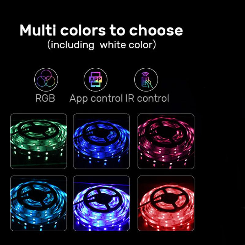 24 Key 5050RGB Bar Bluetooth LED Light with 5V 1M-30M, 16 Million Colors, RGB, LED Bar Light Music Synchronization, Party and Home Color Change