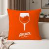 Aperols Spritz Flannel Pillow Case Suitable For Bedrooms Living Rooms Cars Home Decoration