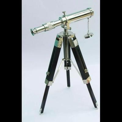 Working Antique Design Table Decor Black Chrome Tripod with Telescope Stand Gift