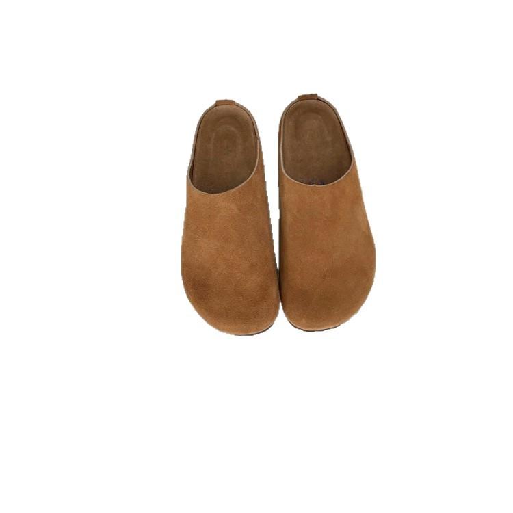 Birken shoes pure original Sangpo 25 autumn and winter new Muller retro ugly cute thick-soled bag head Birken shoes slippers women's outer wear