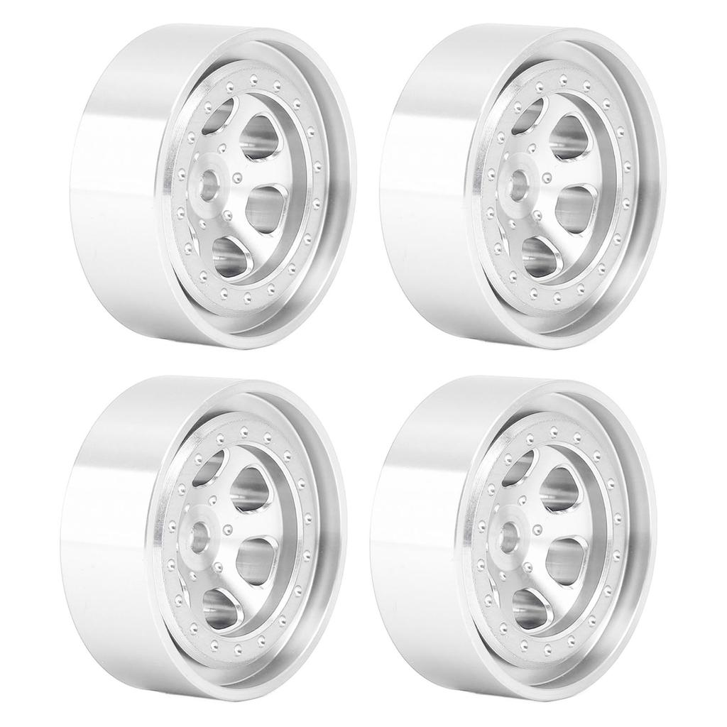4pcs 1.3 Inches Wheels Rim Aluminum Alloy 6 Holes Wheel Rim Hubs for Traxxas TRX4M 1 18 RC Crawler