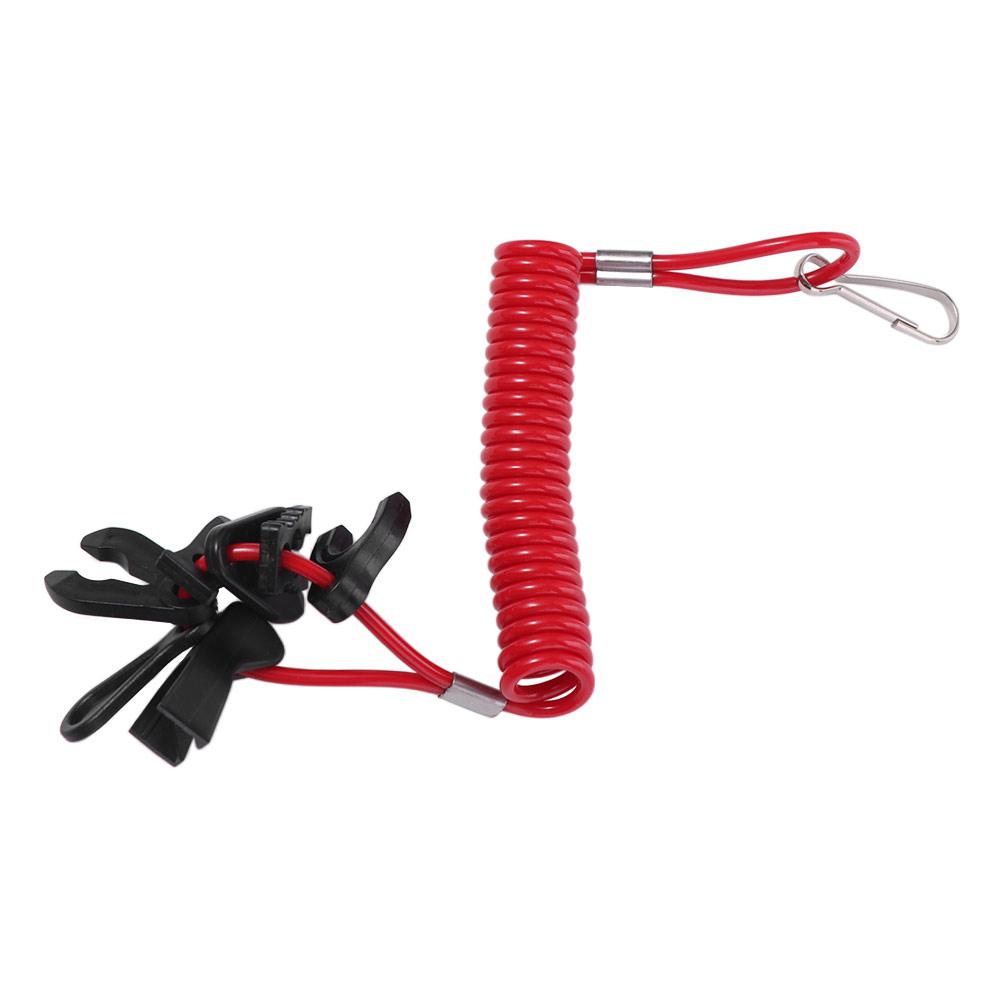 7 Keys Kill Switch Key Lanyard Tether Cord Boat Outboard Engine Kill Stop Switch  Outboard Engine