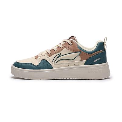 Li Ning Xingchu 2.0 Protišmykové Odolné proti opotrebovaniu Nízkoprofilové Skate topánky Dámske tenisky Biela Zelená AGCT338-5
