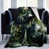 1pc Two Wolves in the Forest Blanket  Soft and Cozy Home Decor Gift for Friend, Suitable for All Seasons, Living Room, Travel, Camping