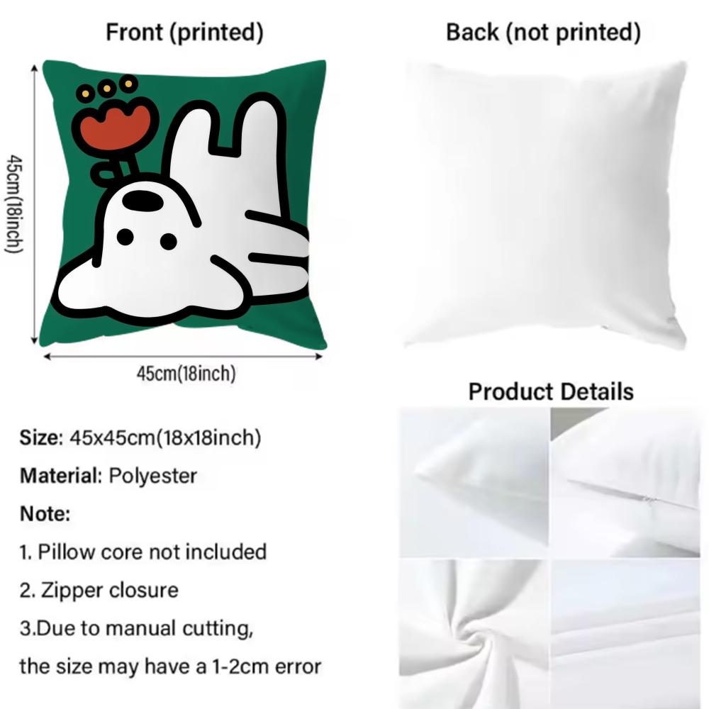 1PC MatsuiS Cushion Cover Comfortable Reversible Pillow Cover Ideal for Car Sofa Bedroom & Beyond