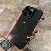 Luxury Transparent Black Ultra Thin PC Phone Case For iPhone 16 15 14 Plus 13 12 Pro Max Shockproof Slim Silky Skin Back Cover