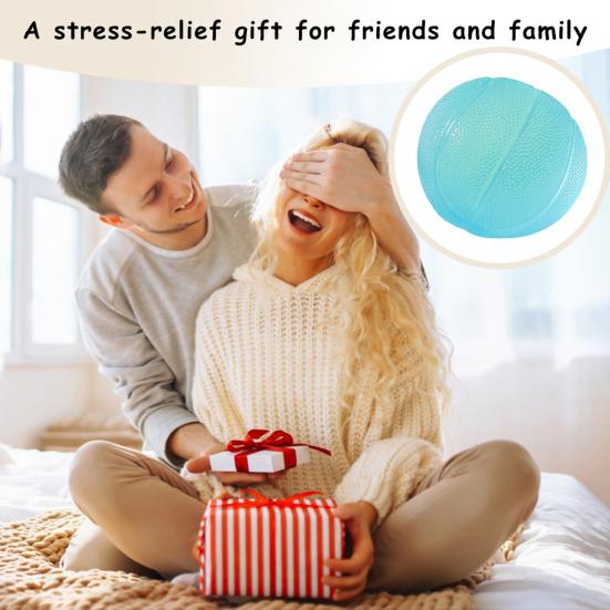 Clear Sports Ball Squeeze Toy Stress Relief Mini Basketball Baseball Football Soccer Fidget Toy Decompression Stress Ball Sports Lover Gift